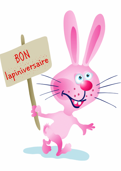  Carte  Le Lapin Du Bon Anniversaire  Envoyer une Carte  